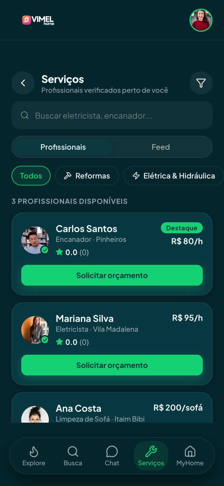 Marketplace de serviços
